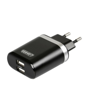 Caricabatteria da rete con 2 porte Usb - Fast Charge - 3100 mA - 100 230V