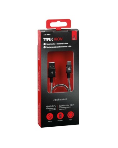 Iron, cavo Usb  al  Usb Type-C - 100 cm