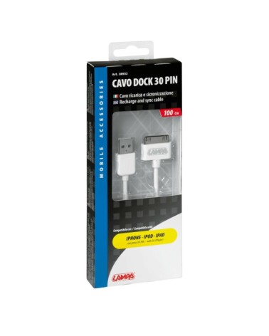 Cavo Usb  al  Apple Dock 30 Pin - 100 cm - Bianco