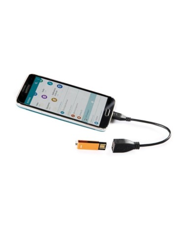 Cavo OTG Usb  al  Micro Usb - 20 cm - Nero