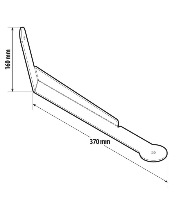 Staffa per antenna CB, versione corta - Scania R Serie 5/6 (03/04>08/16)