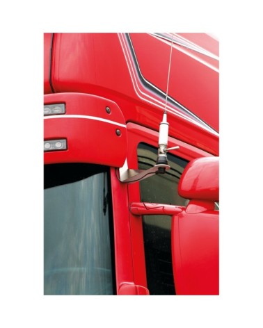 Staffa per antenna CB, versione corta - compatibile per  Scania R Serie 5 dal 03 04 al 08 09 -  Scania R Serie 6 dal 09 09 al 08