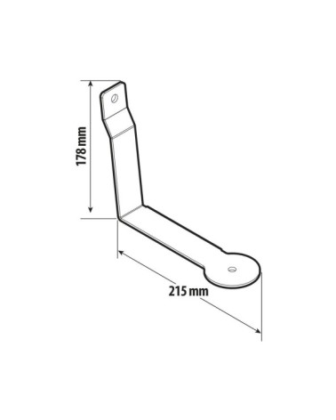 Staffa per antenna CB - compatibile per  Volvo FH Serie 4 dal 09 12 al 05 21