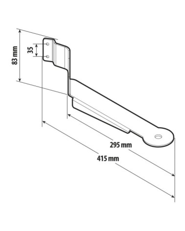 Staffa per antenna CB - compatibile per  Renault T dal 06 13 al 12 21