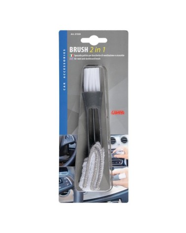 Brush 2 in 1, spazzola pulizia per bocchette di ventilazione e cruscotto