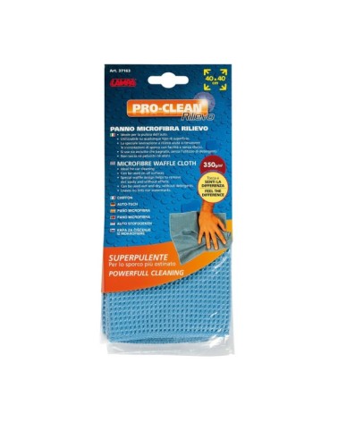 Pro-Clean - 40x40 cm - Panno superpulente - Tessuto in rilievo alveolare