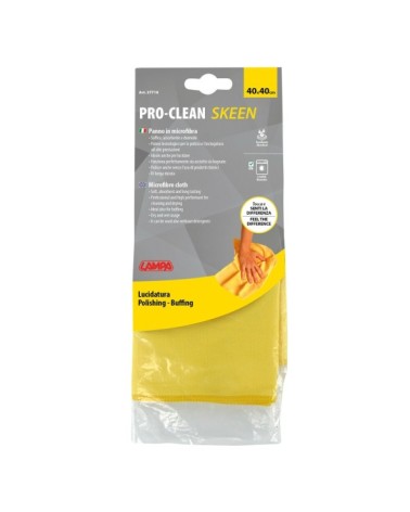 Pro-Clean - 40x40 cm - Panno lucidatura - Tessuto scamosciato