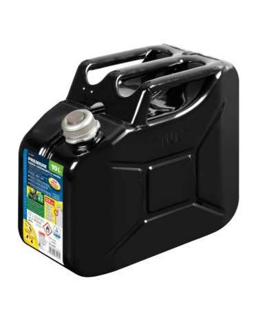 Premium, tanica carburante in metallo - 10 L - Nero