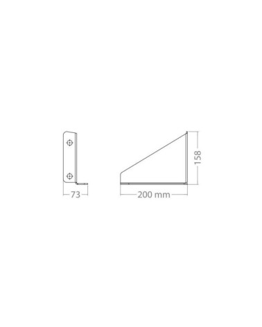 Set 2 staffe di fissaggio per serbatoio acqua 18 L