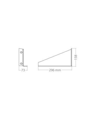 Set 2 staffe di fissaggio per serbatoio acqua 30 L