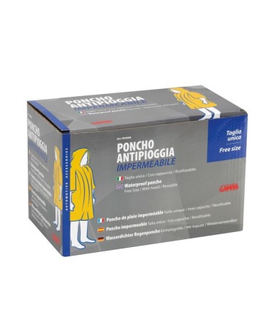 Poncho impermeabile anti pioggia, display 24 pz