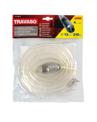 Travaso, pompa a sifone automatica - S - d. 14 mm - 210 cm