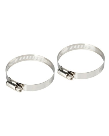 Fascette stringitubo in acciaio inox - set 2 pz - ↔ 12 mm - d. 52-76 mm