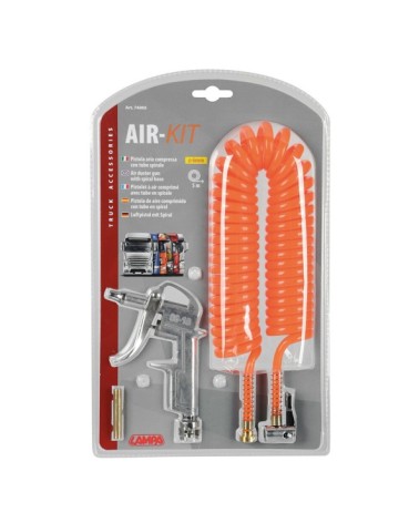 Air-Kit, Tubo a spirale 5 m + pistola aria compressa