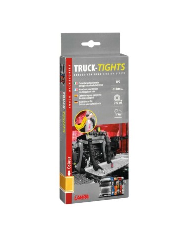 Truck-tights, copertura elasticizzata per spirali aria ed elettriche - Giallo