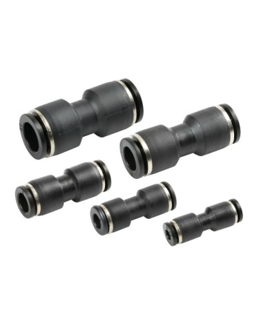 Raccordi tubi aria, set da 5 pz - d. 4, 6, 8, 10, 12 mm