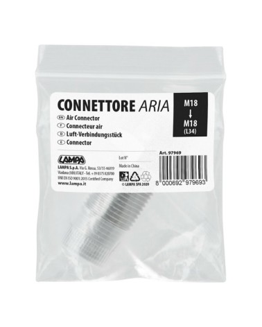 Connettore aria M18 ↔ M18 dal L34