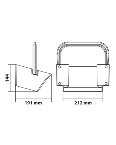 Porta calzatoia in plastica - E53