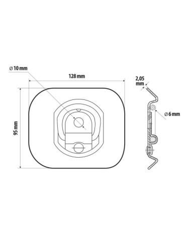 G-2, anelli per ancoraggio, 2 pz