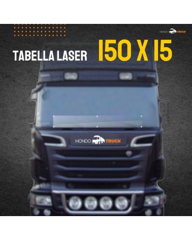 Tabella LASER RGB 12/24v Personalizzata 150cm x 15cm