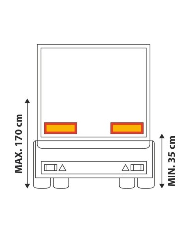 Coppia pannelli catarifrangenti - Rimorchio