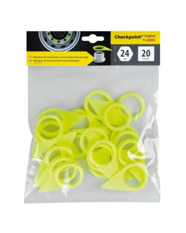  set 20 pz - 27 mm - Giallo fluo