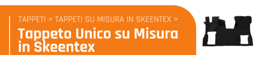 Tappeto unico su misura in Skeentex