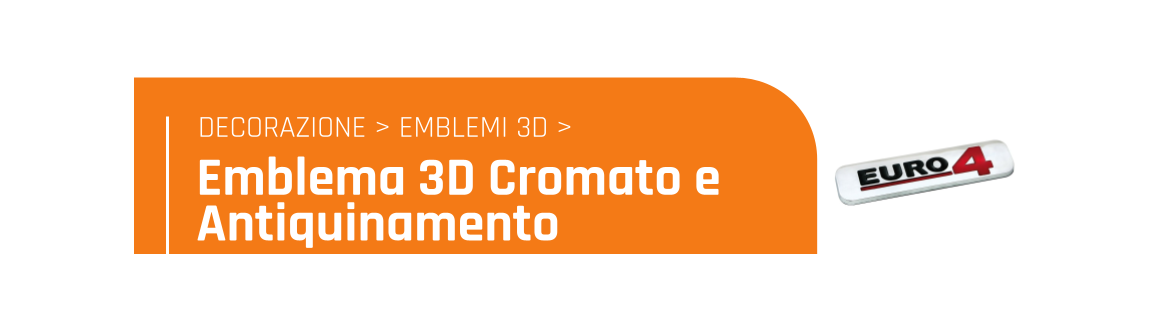 Emblema 3D cromato