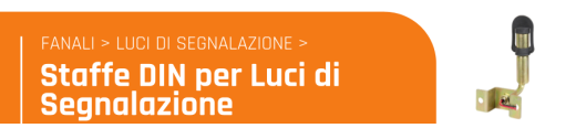 Staffe DIN per luci di segnalazione